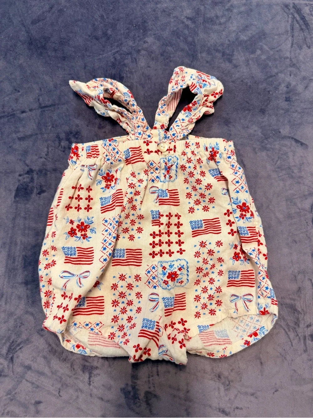 Old Navy ▪️Americana Flag Romper▪️Size 6/12M